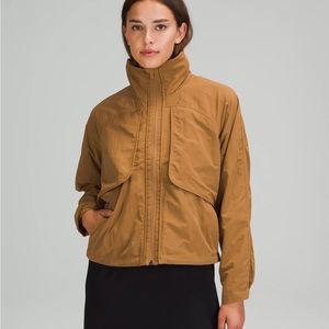 Lululemon always effortless jacket gold beige